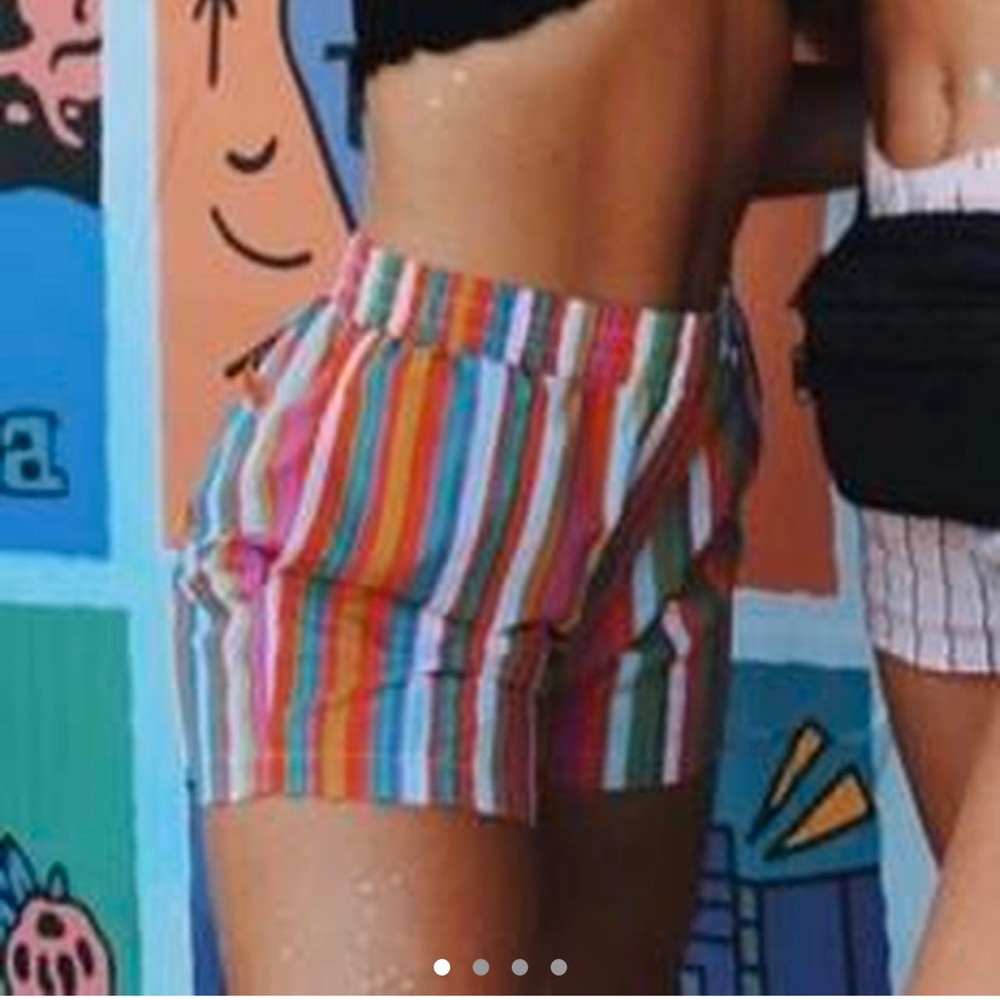 Urban Outfitters Fun Festival Striped Colorful Shorts